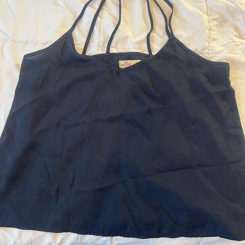 Navy Blue Women's Strappy Top